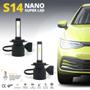Imagem de Par Lâmpadas H7 Farol Baixo Citroen C3 2013 2014 2015 2016 2017 Super Led Mini Nano 6000k Sem Adaptar Shocklight S14