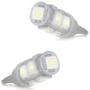 Imagem de Par Lâmpadas LED T10 W5W Pingo 9 LEDs 5W 12V Luz Branca Aplicação Farol Carro