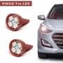 Imagem de Par Lâmpadas T10 Pingo Led Vermelho Lanterna Farolete Meia Luz Fiat Palio G5 2012 2013