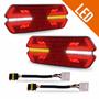 Imagem de Par Lanterna Carreta Triplo X Led Seta Sequencial Bivolt