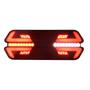 Imagem de Par Lanterna Traseira Led Triplo X Caminhão Carreta Universal Com Chicote - 12v