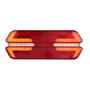 Imagem de Par Lanterna Traseira Led Triplo X Caminhão Carreta Universal Com Chicote - 12v