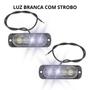 Imagem de Par Led De Grade Pick Up Retangular 4 Leds Branco Strobo