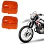 Imagem de Par Lente Pisca Laranja Pop Xlr Bros 125 150 Xr 200 Tornado