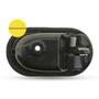 Imagem de Par Maçaneta Interna da Porta Dianteira Traseira Preto Renault Duster 2011 a 2020 Logan 2007 a 2013 Megane 2006 a 2013
