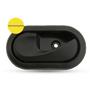 Imagem de Par Maçaneta Interna da Porta Dianteira Traseira Preto Renault Duster 2011 a 2020 Logan 2007 a 2013 Megane 2006 a 2013