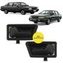 Imagem de Par Maçaneta Interna da Porta Dianteira Traseira Preto Volkswagen Gol 1985 a 1994 Santana 1984 a 2006 Voyage 1985 a 1996