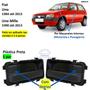 Imagem de Par Maçanetas Interna Fiat Uno Mille 1984-2013 Com Ressalto