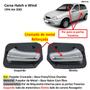 Imagem de Par Maçanetas Interna Traseira GM Corsa Hatch Cromada Metal