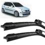 Imagem de Par Palheta Limpador Para Brisa Polo Hatch 2002 2003 2004 2005 Silicone