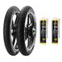 Imagem de Par Pneu 90/90-18 + 275-18 Tl Super City Pirelli Cg Fan Titan Yes + Selantes