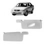 Imagem de Par Quebra Sol Cinza com Espelho e Bolsa Volkswagen Santana 1992 a 2006 Newtec Nt3220svw Nt3221vw