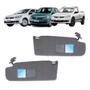 Imagem de Par Quebra Sol Preto com Espelho Bolsa e Iluminação Volkswagen Gol/voyage/saveiro Newtec Nt3010cvw Nt3011vw