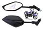 Imagem de Par Retrovisor Fer 150 250 2014 Gira 360 Rosca Yamaha