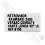 Imagem de Par Retrovisor Kawasaki Z400 2020 Haste Longa Prata Gvs