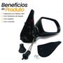 Imagem de Par Retrovisor Uno Fire Flex 4 Portas Com Acabamentos 2006 2007 2008 2009 2010 Controle Manual