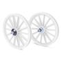 Imagem de Par Roda Nylon Aro 16 Branco C/eixo - Rodas Bike Infantil