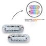 Imagem de Par Strobo Som Automotivo Ajk Rgb Colorido 7 Cores Kit Leds