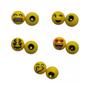 Imagem de Par Tampa Válvula Bico Pino Emoji Câmara Ar Bike Moto Carro