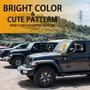 Imagem de Pára-brisa Sun Shade EJDRFN para Jeep Wrangler TJ JK JL e Gladiator JT 2/4 Door