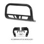 Imagem de Parachoque Quebra Mato Hilux 2002 2003 2004 Com Chapa Preto