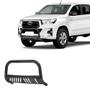 Imagem de Parachoque Quebra Mato Hilux 2019 2020 2021 Preto com chapa