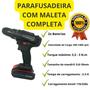 Imagem de Parafusadeira A Bateria 21v Com Maleta Com Kit De Ferramenta Luatek LWJ-219