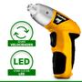 Imagem de Parafusadeira Bivolt Elétrica Com Led 4.8V Bateria Lithium Para Serviços Gerais Com Dois Sentidos De Giro  - Titanium