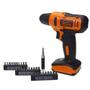 Imagem de Parafusadeira e Furadeira Elétrica Black + Decker Com Maleta e Acessórios Bivolt Preto/Laranja - LD12SC-BR