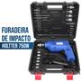 Imagem de Parafusadeira e Furadeira Elétrica De Impacto 750w Com Maleta
