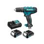 Imagem de Parafusadeira e Furadeira Impacto Makita 12V Hp333 2Bat