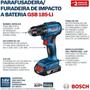 Imagem de Parafusadeira Furadeira à Bateria 18v com Impacto Bivolt sem Bateria GSB 185-LI 06019K31E6000 BOSCH