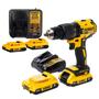 Imagem de Parafusadeira Furadeira de Impacto 1/2'' 20V Max com 4 Baterias de 2Ah e Carregador Dewalt - DCD7781D2BR