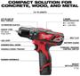 Imagem de Parafusadeira Furadeira Imp. 3/8" 12V MILWAUKEE 2408-259N