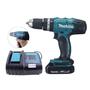 Imagem de Parafusadeira / furadeira impacto bat  bivolt 18v - makita dhp453x10