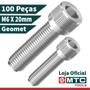 Imagem de Parafuso allen cabeça cilíndrica  m6 x 20mm geomet 100 pçs