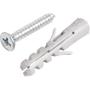 Imagem de Parafuso Autoatarraxante 3,9 mm x 25,0 mm Cabeça Chata Phillips com Bucha 6 mm com 10 peças Vonder