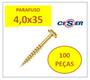 Imagem de Parafuso Cabeça Chata Philips 4,0X35 Bicromatizado 100Un