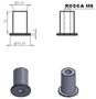Imagem de Parafuso Com Bucha Bolha Sahara Nx350 Philips Preto Kit 4