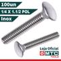 Imagem de Parafuso francês 1/4 x 1.1/2 unc aço inox - 40pçs