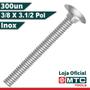 Imagem de Parafuso francês unc-16 3/8 x 3.1/2 inox polido - 300 pçs