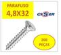 Imagem de Parafuso Inox  Atarraxante Chata Phillips 4,8 X 32  200 pçs