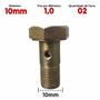 Imagem de Parafuso Oco Milímetro 10x30mm Fio 1.0 com 02 Furos