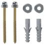 Imagem de Parafuso P/a Fixar Vaso Lav.e Col.C/bucha 10 Kit Com 5 Pcs Cod.762