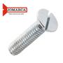 Imagem de Parafuso Rosca Maquina Chata Fenda Jomarca   1/8 X 7/8'' ./ Kit Com 5 Centos