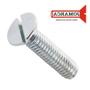 Imagem de Parafuso Rosca Maquina Chata Fenda Jomarca   1/8 X 7/8'' ./ Kit Com 5 Centos