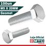 Imagem de Parafuso sextavado din 933 m5 x 20mm ri geomet - 100pçs