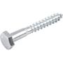 Imagem de Parafuso Sextavado Rosca Soberba 1/4'' x 45 mm Cartela com 4 peças Vonder