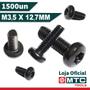 Imagem de PARAFUSO TORX T15 C.PANELA M3,5 X 12,7  ZINCO PRETO -1500Pçs