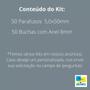 Imagem de Parafusos Com Buchas Kit Com 50 Phs 5x50 + 50 Buchas 8mm